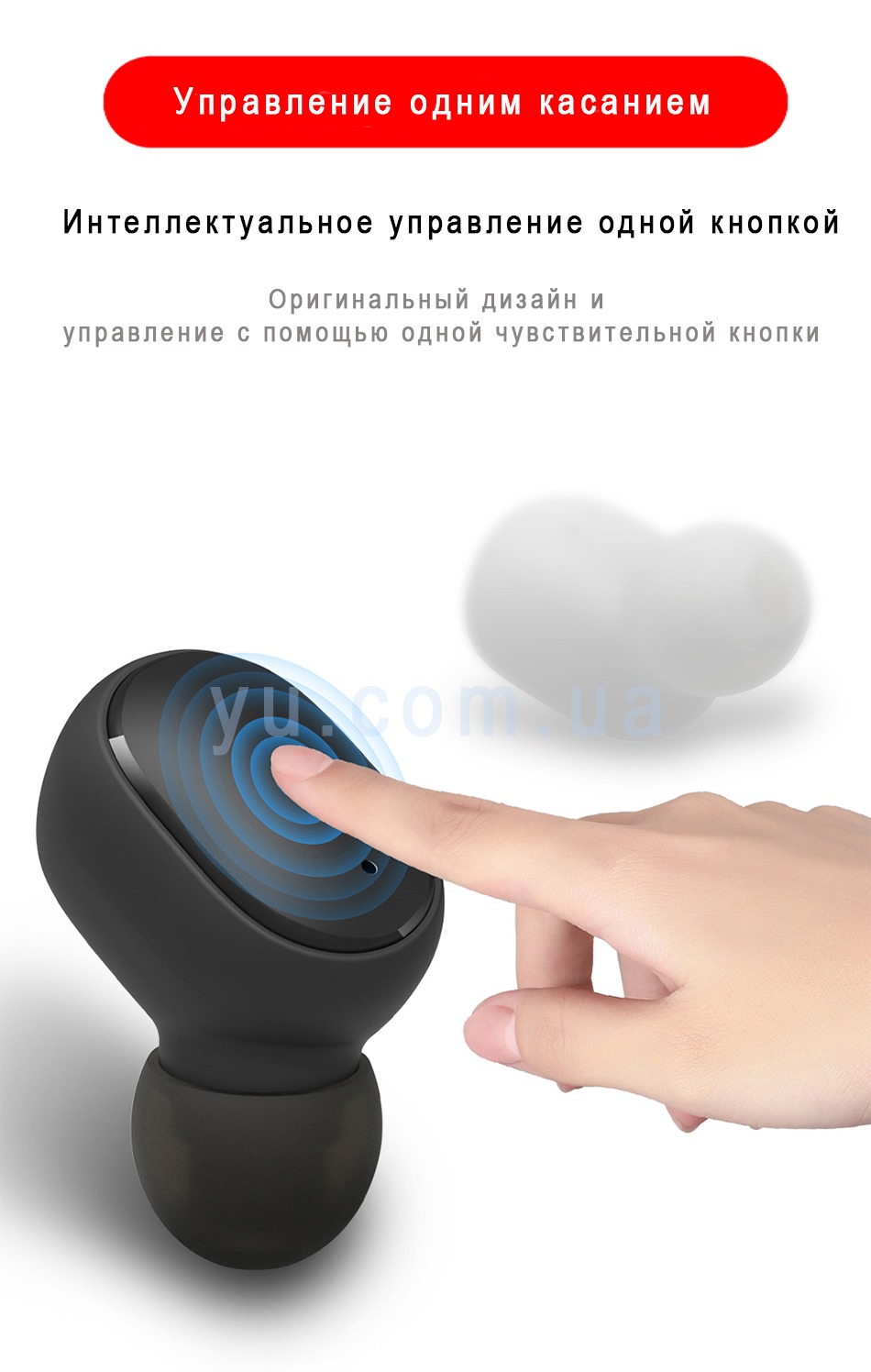 Бездротові Bluetooth навушники Aura TWS E6